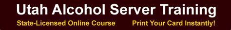 smart card classes utah|utah alcohol training certificate.